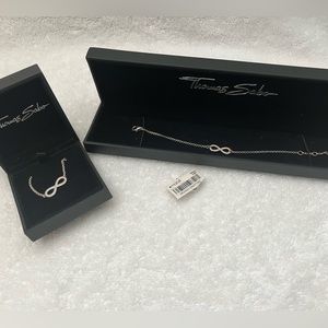 Thomas Sabo, infinity necklace & bracelet